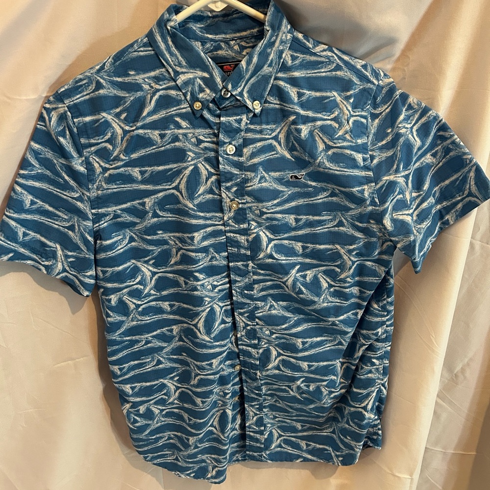 Vineyard Vines Whale shirt short sleeve button up
